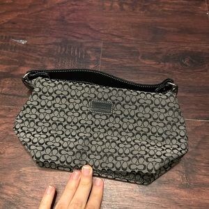 COACH Black and Beige/White Mini Satchel